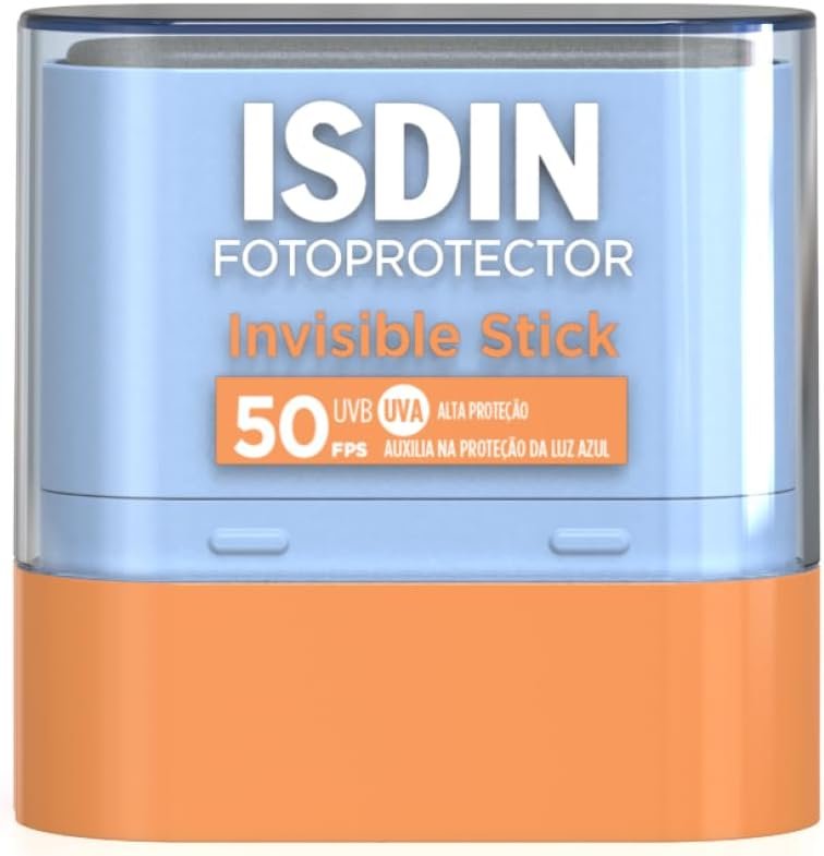 ISDIN Protetor Solar Facial em bastão Invisible Stick FPS 50-10G